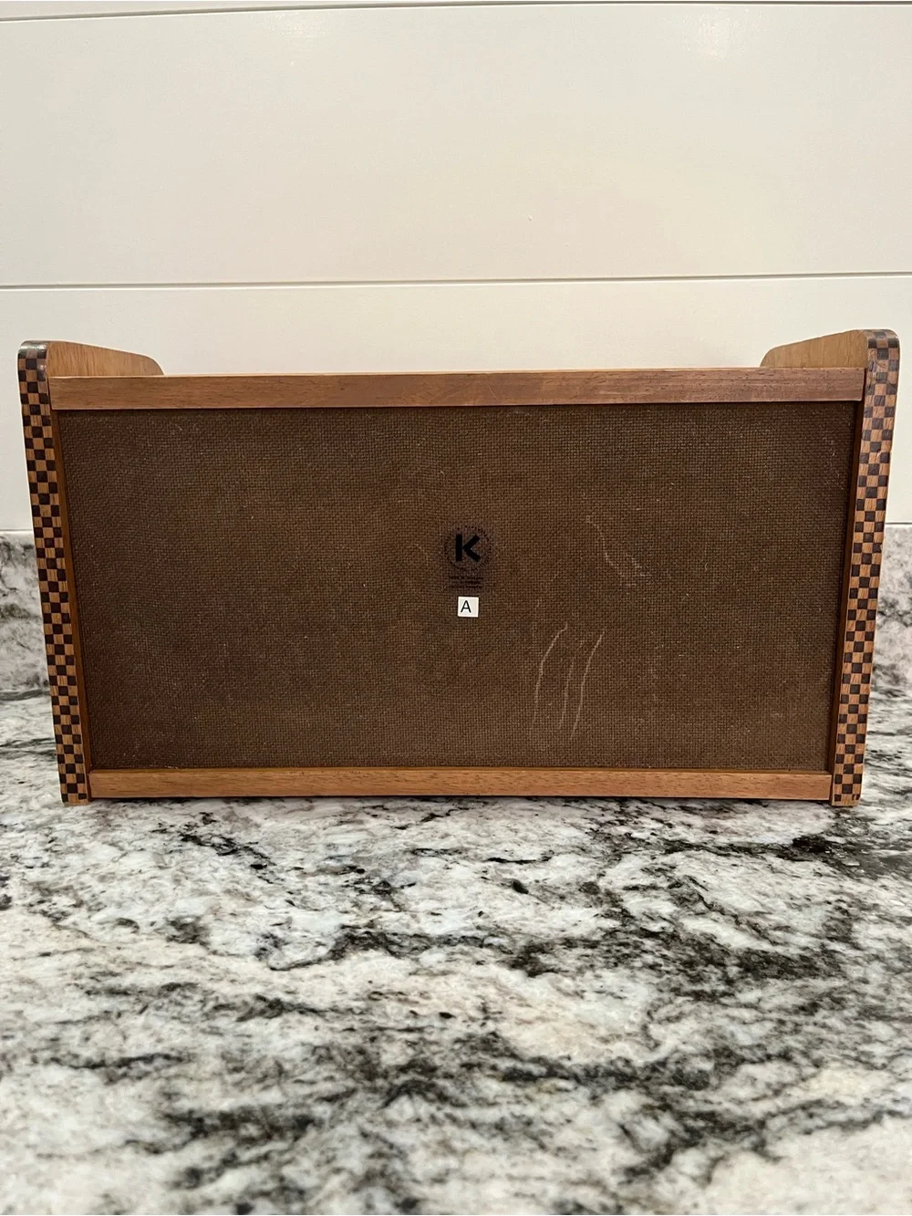 80s-90s Vintage Wooden Bread Box
